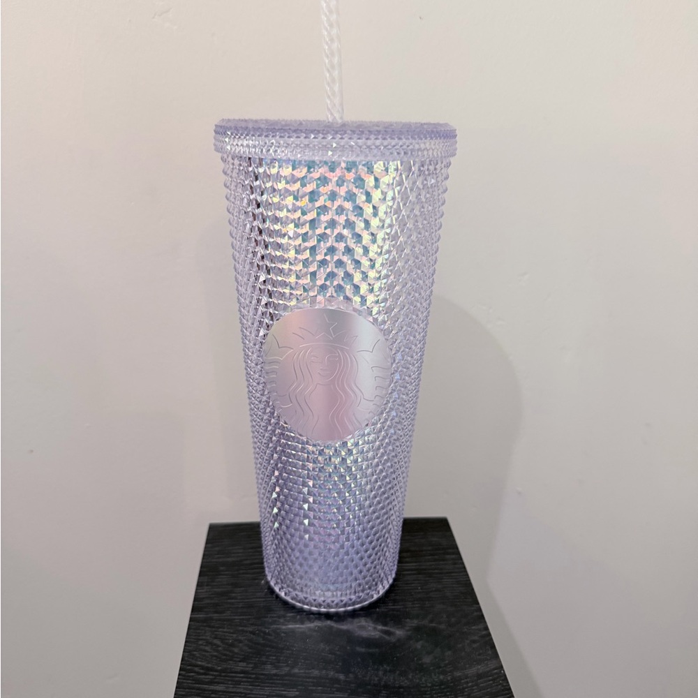 Starbucks 24oz Venti Iridescent White Studded Tumbler 2020